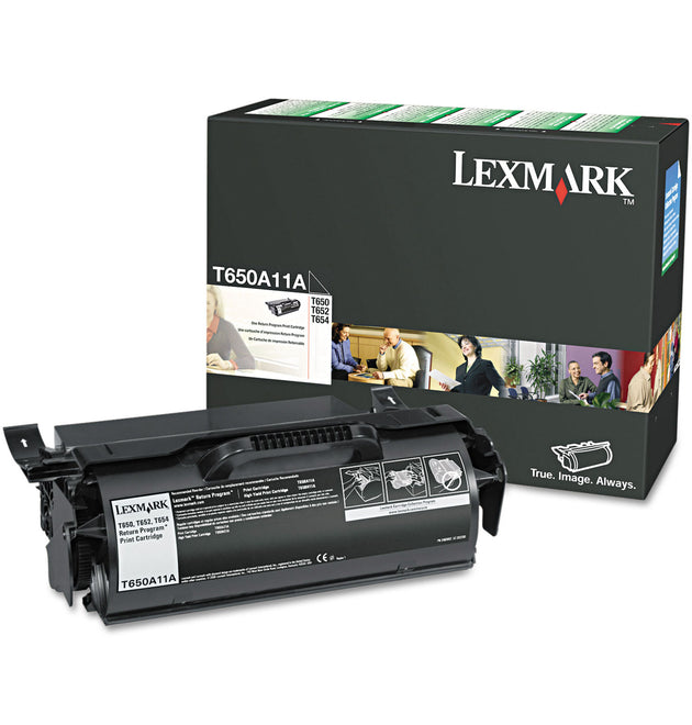 T650A11A Return Program Toner, 7,000 Page-Yield, Black