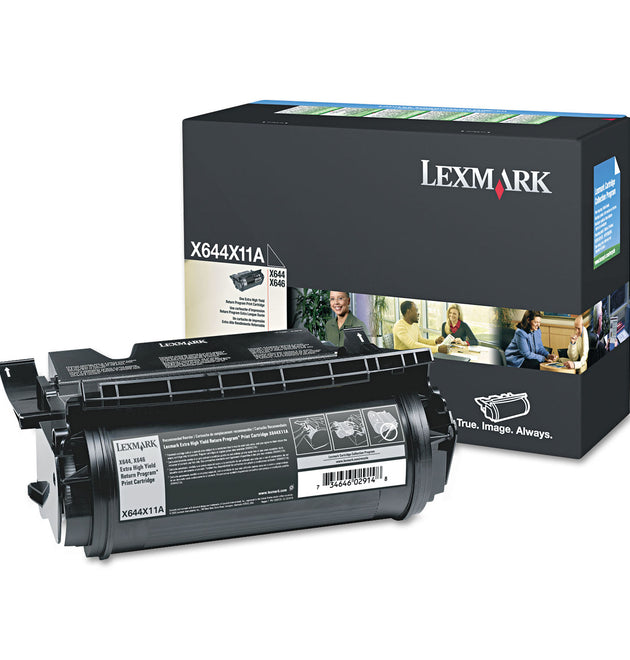 X644X11A Return Program Extra High-Yield Toner, 32,000 Page-Yield, Black