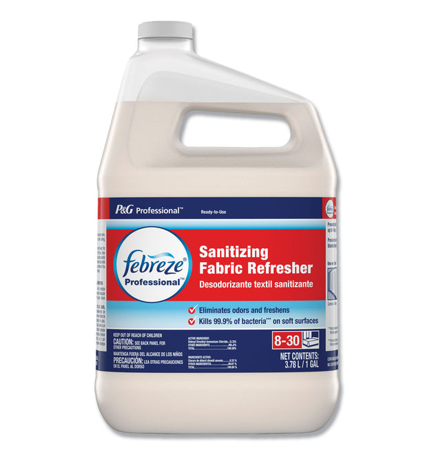 Professional Sanitizing Fabric Refresher, Light Scent, 1 gal Bottle, Ready to Use