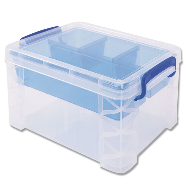 Super Stacker Divided Storage Box, 5 Sections, 7.5