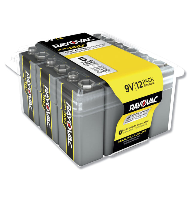 Ultra Pro Alkaline 9V Batteries, 12/Pack