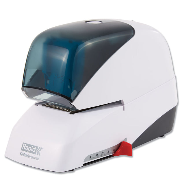 5050e Professional Electric Stapler, 60-Sheet Capacity, White