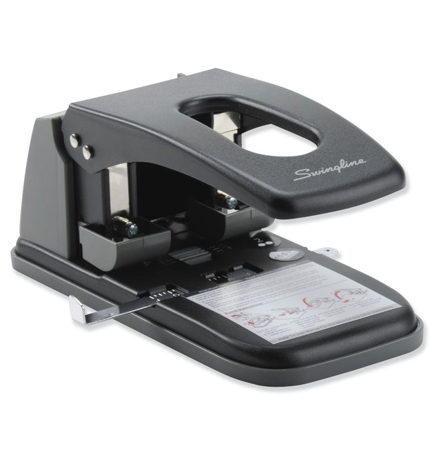 100-Sheet High Capacity Two-Hole Punch, Fixed Centers, 9/32