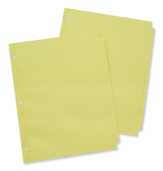 Self-Tab Index Dividers, 5-Tab, 11 x 8.5, Buff, 36 Sets