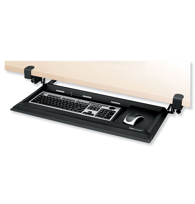 Designer Suites DeskReady Keyboard Drawer, 19.19w x 9.81d, Black Pearl