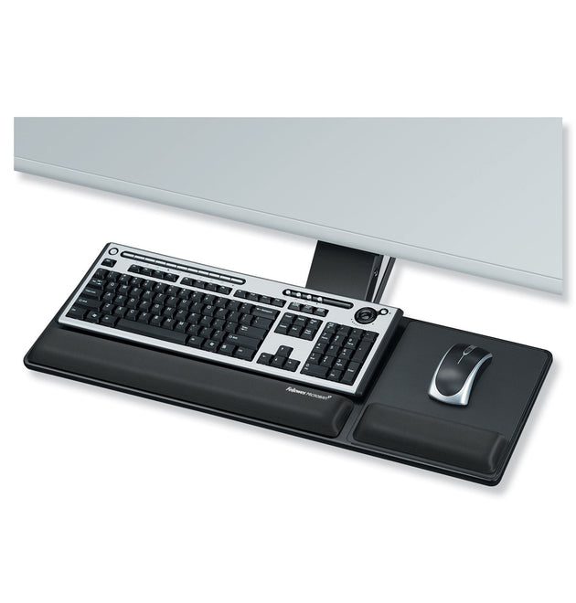 Designer Suites Compact Keyboard Tray, 19w x 9.5d, Black