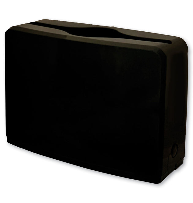 Countertop Folded Towel Dispenser, 10.63 x 7.28 x 4.53, Black