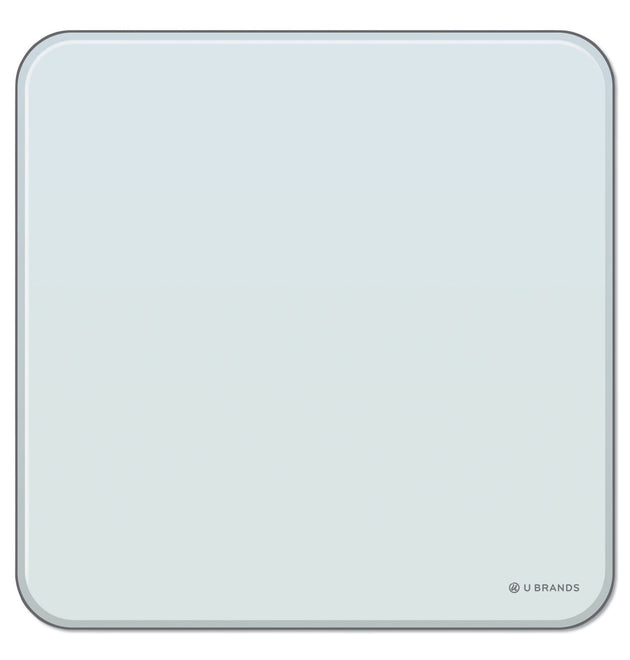 Cubicle Glass Dry Erase Board, 12 x 12, White Surface