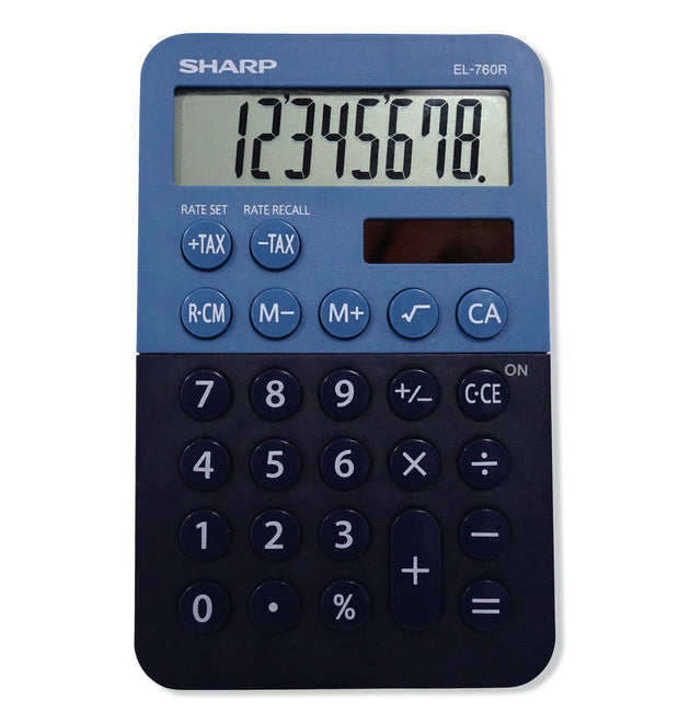 EL-760RBBL Handheld Calculator, 8-Digit LCD