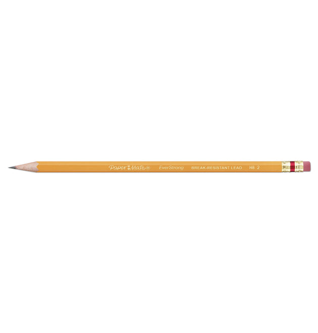 EverStrong #2 Pencils, HB (#2), Black Lead, Yellow Barrel, 24/Pack