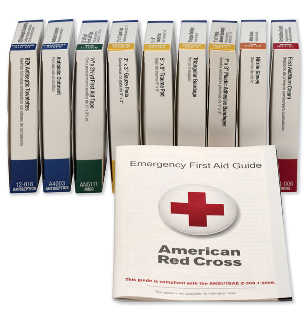 ANSI Compliant 10 Person First Aid Kit Refill, 65 Pieces