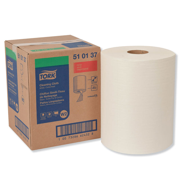 Cleaning Cloth, 12.6 x 10, White, 500 Wipes/Carton