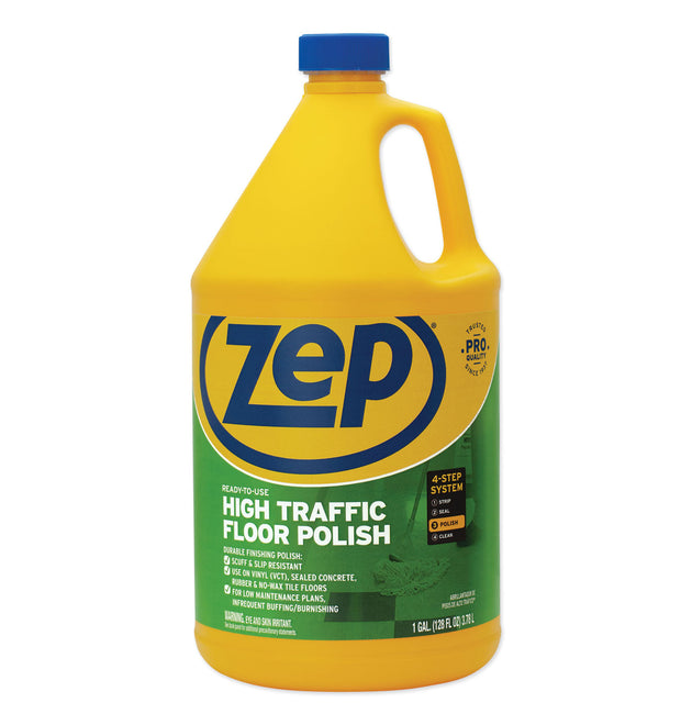 High Traffic Floor Polish, 1 gal, 4/Carton