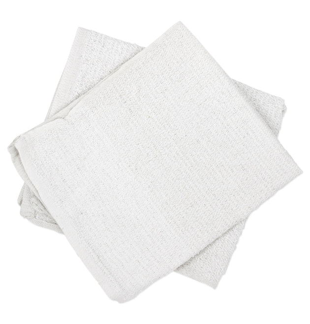 Counter Cloth/Bar Mop, 15.5 x 17, White, Cotton, 60/Carton