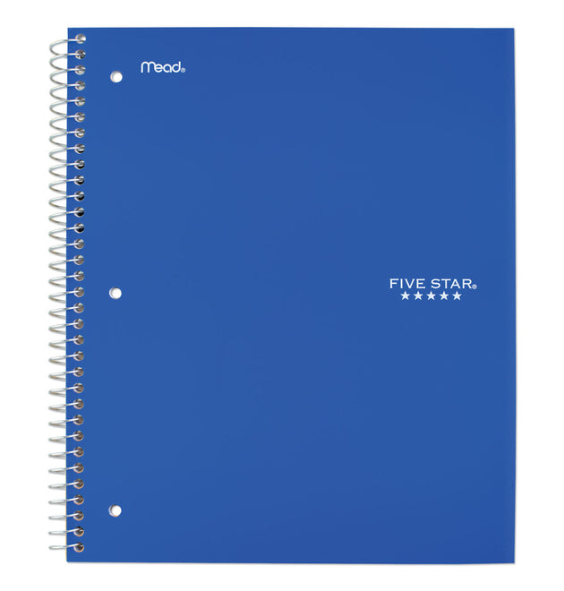 Wirebound Notebook with 2 Pockets, 1-Subject, Quadrille Rule (4 sq/in), Randomly Assorted Cover Color, (100) 11 x 8.5 Sheets