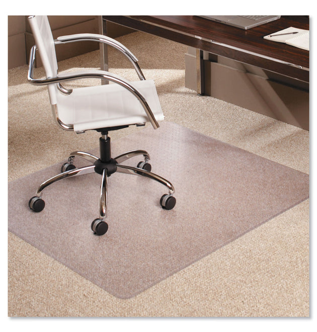 EverLife Moderate Use Chair Mat for Low Pile Carpet, Rectangular, 46 x 60, Clear