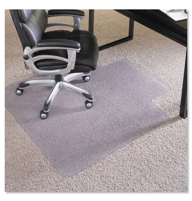 EverLife Intensive Use Chair Mat for High Pile Carpet, Rectangular with Lip, 36 x 48, Clear