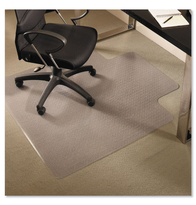 EverLife Chair Mats for Medium Pile Carpet with Lip, 45 x 53, Clear