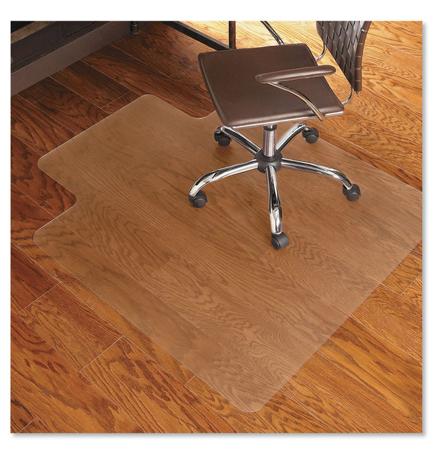 EverLife Chair Mat for Hard Floors, Light Use, Rectangular with Lip, 45 x 53, Clear