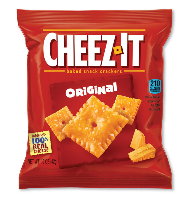 Cheez-It Crackers, Orginal, 1.5 oz, 8/Box