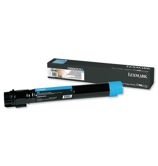 C950X2CG Extra High-Yield Toner, 22,000 Page-Yield, Cyan