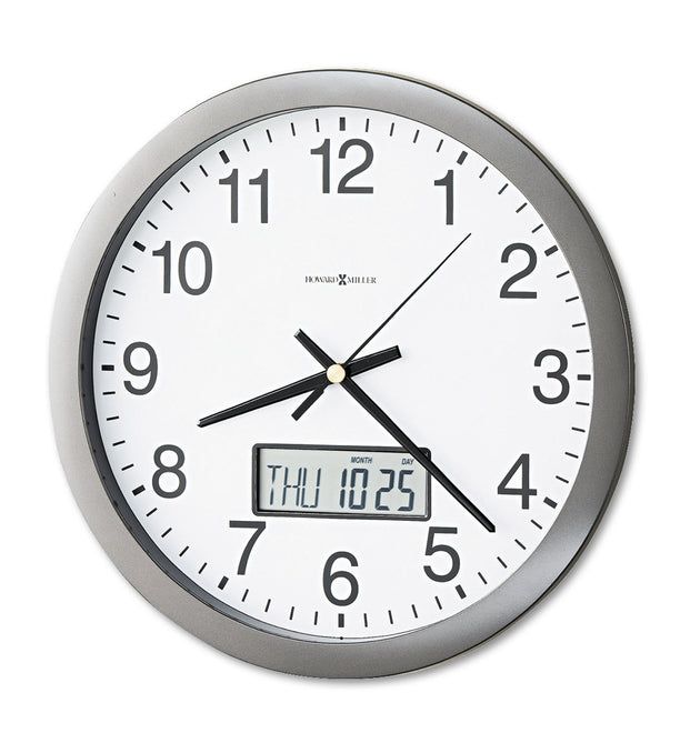 Chronicle Wall Clock with LCD Inset, 14