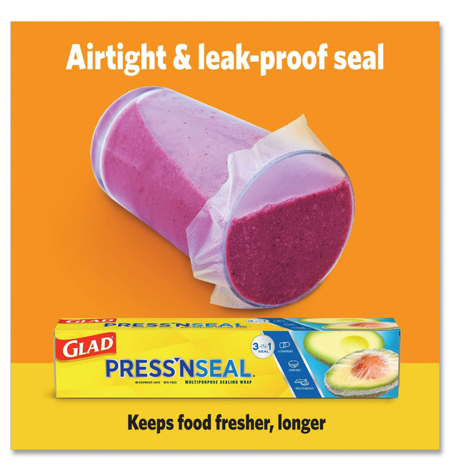 Press'n Seal Food Plastic Wrap, 70 Square Foot Roll, 12 Rolls/Carton