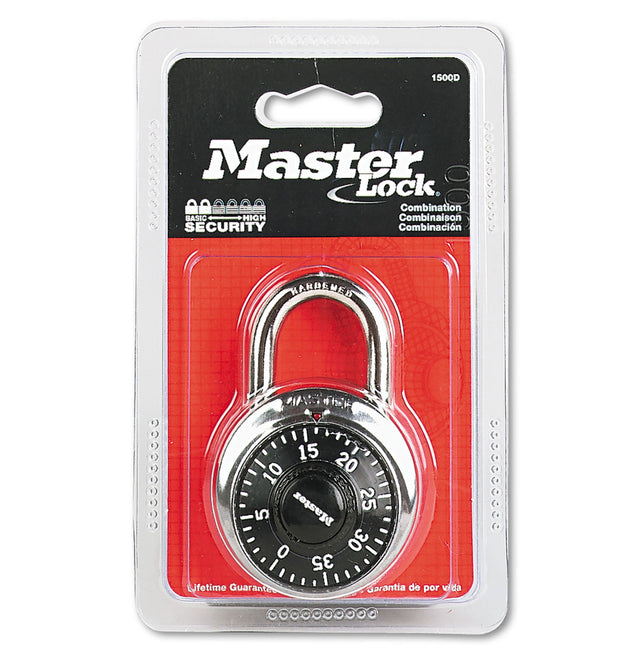 Combination Lock, Stainless Steel, 1.87