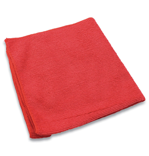 Lightweight Microfiber Cloths, 16 x 16, Red, 240/Carton