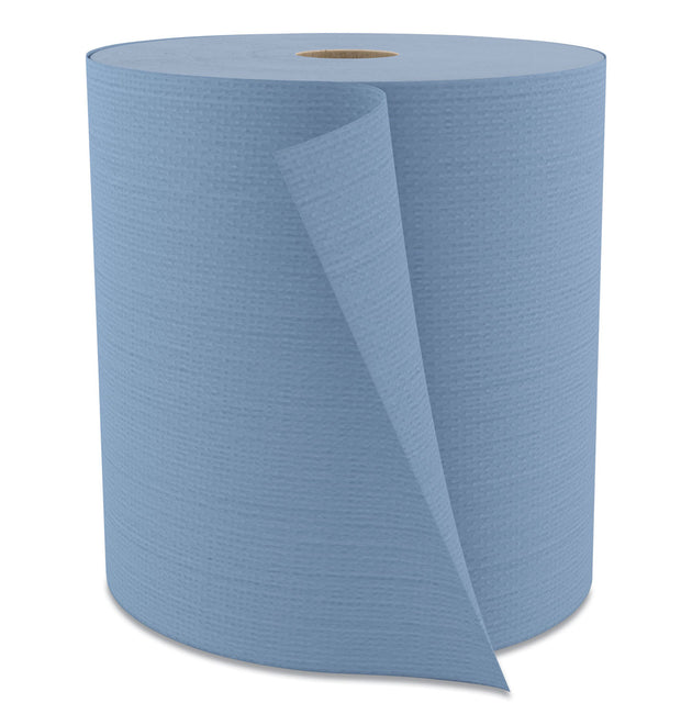 Tuff-Job Spunlace Towels, Jumbo Roll, 12 x 13, Blue, 475/Roll