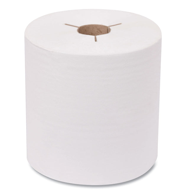 Advanced Hand Towel Roll, Notched, 1-Ply, 8 x 10, White, 6 Rolls/Carton