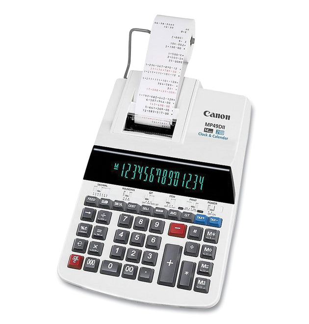 MP49-DII 14-Digit Desktop Calculator, Black/Red Print, 4.8 Lines/Sec