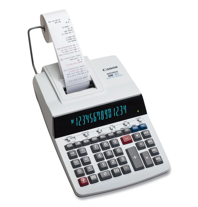 MP49-DII 14-Digit Desktop Calculator, Black/Red Print, 4.8 Lines/Sec