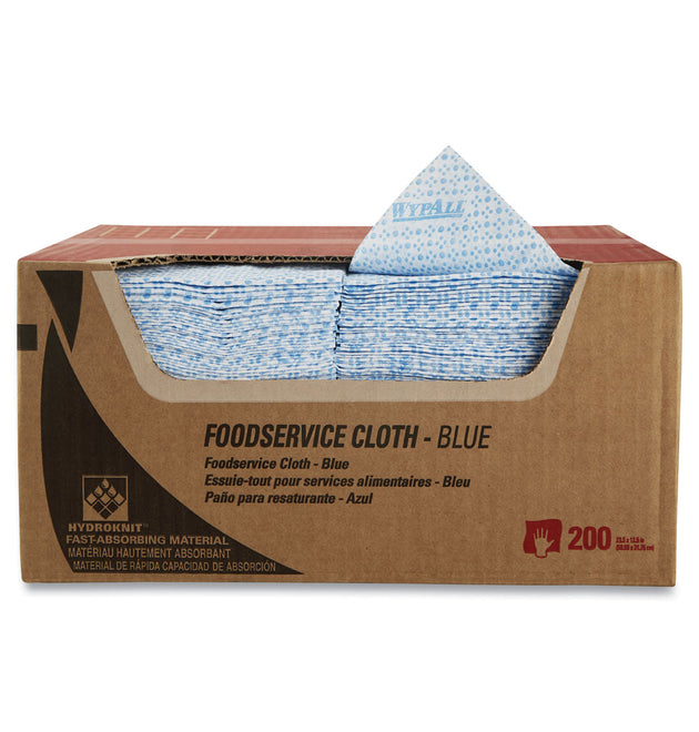 Foodservice Cloths, 12.5 x 23.5, Blue, 200/Carton