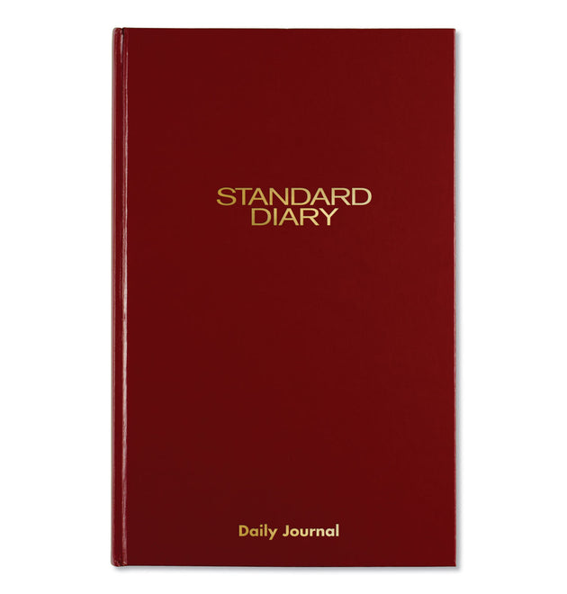 Standard Diary Daily Journal, 2024 Edition, Wide/Legal Rule, Red Cover, (210) 12 x 7.75 Sheets