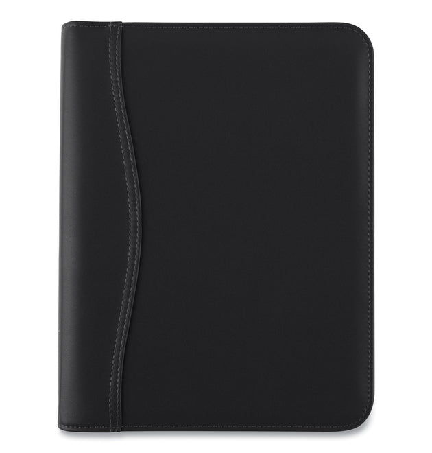 Black Leather Planner/Organizer Starter Set, 8.5 x 5.5, Black Cover, 12-Month (Jan to Dec): Undated