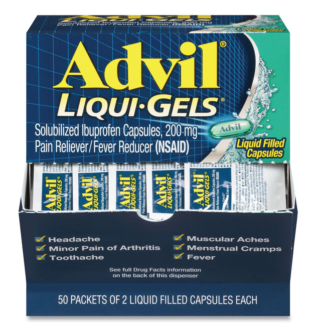 Liqui-Gels, Two-Pack, 50 Packs/Box