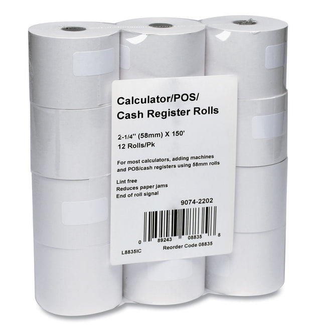 Impact Bond Paper Rolls, 2.25