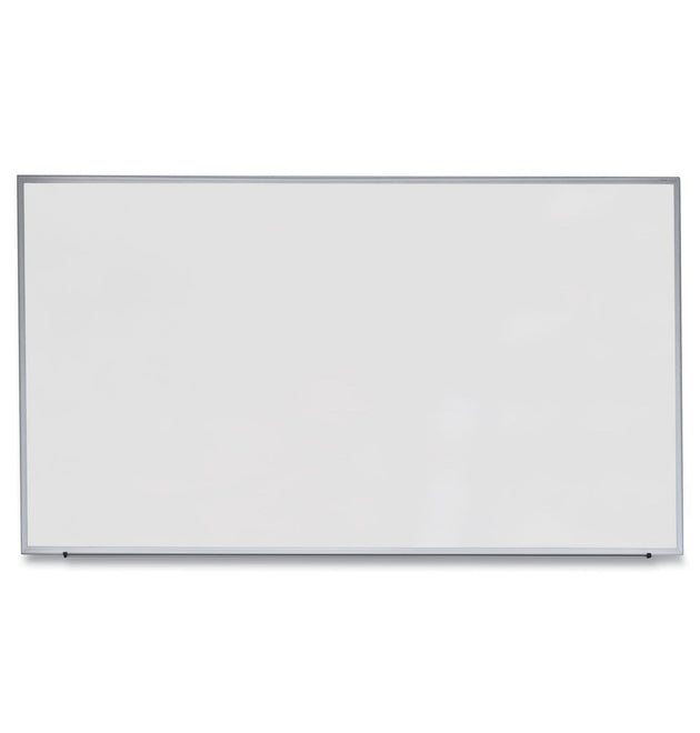 Deluxe Melamine Dry Erase Board, 72 x 48, Melamine White Surface, Silver Anodized Aluminum Frame