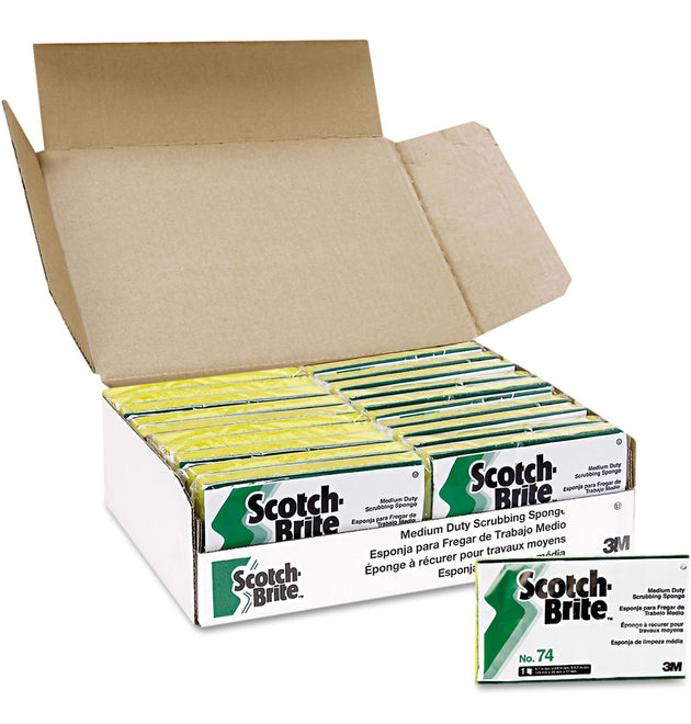 Medium-Duty Scrubbing Sponge, 3.6 x 6.1, 0.7