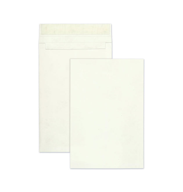 14 lb Tyvek Open End Expansion Mailer Value Pack, #15 1/2, Flip-Stik Flap, Redi-Strip Closure, 12 x 16, White, 100/Carton