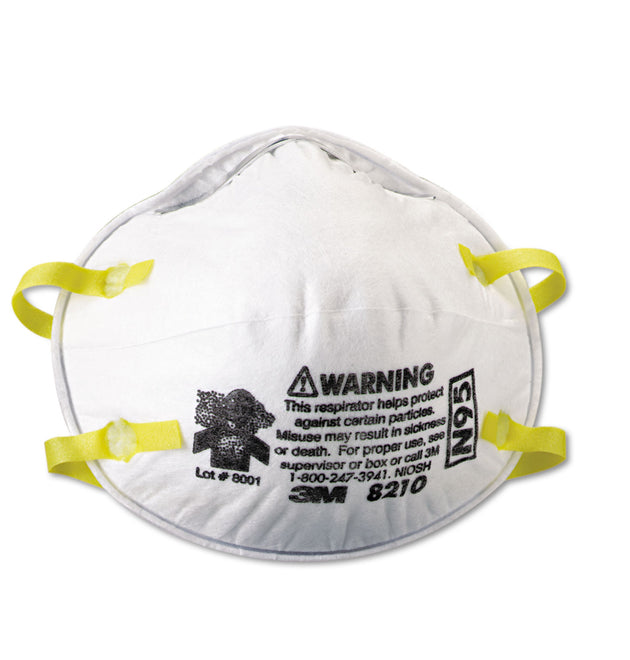 Lightweight Particulate Respirator 8210, N95, Standard Size, 20/Box