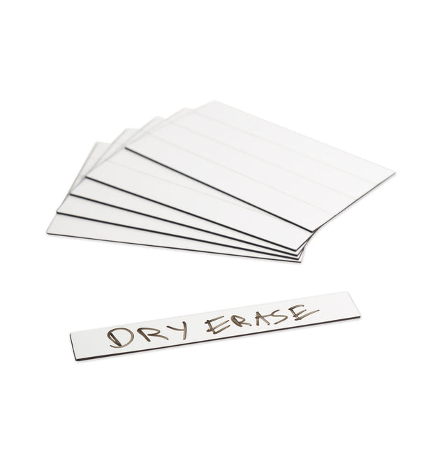 Dry Erase Magnetic Tape Strips, 6