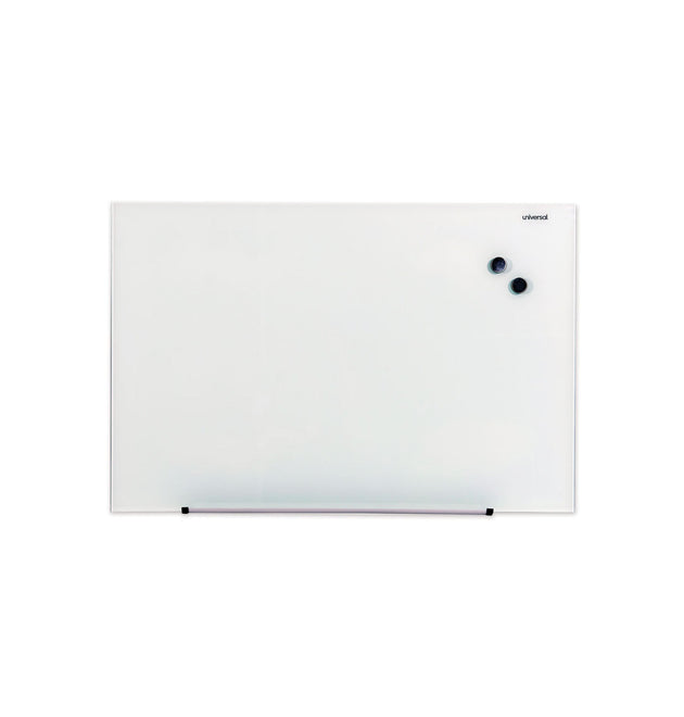 Frameless Magnetic Glass Marker Board, 36 x 24, Translucent Frost Surface