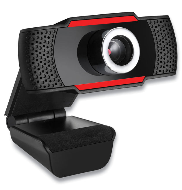 CyberTrack H3 720P HD USB Webcam with Microphone, 1280 pixels x 720 pixels, 1.3 Mpixels, Black