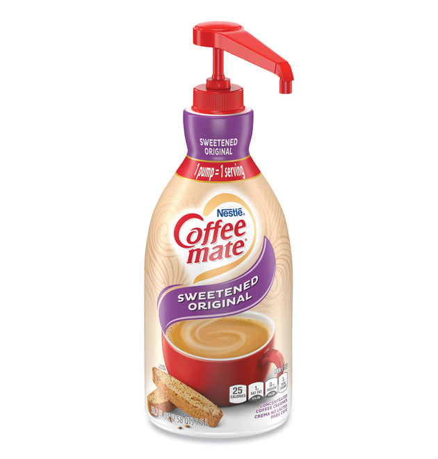 Liquid Coffee Creamer, Sweetened Original, 1500mL Pump Dispenser