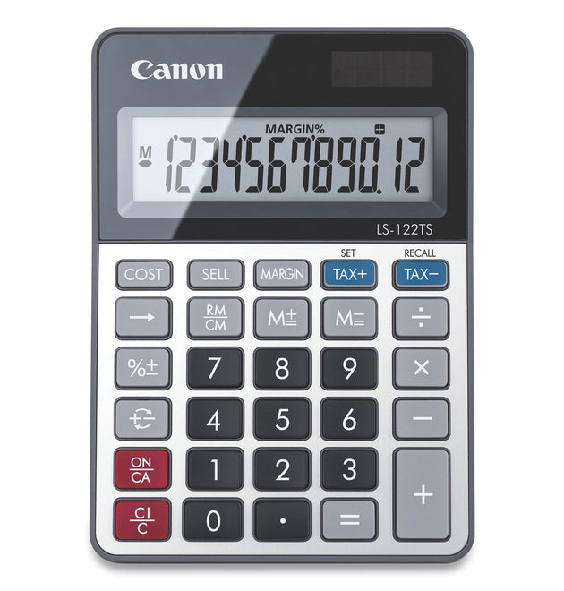 LS-122TS Desktop Calculator, 12-Digit LCD