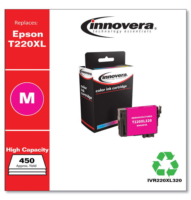 Remanufactured Magenta High-Yield Ink, Replacement for T220XL (T220XL320), 450 Page-Yield