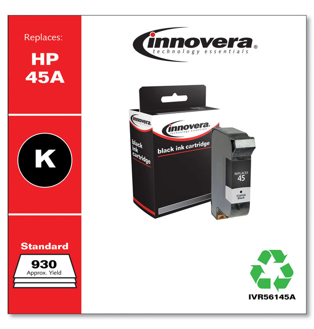 Compatible Black Ink, Replacement for 45A (51645A), 930 Page-Yield