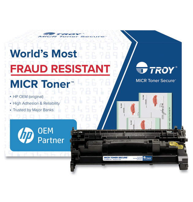 0281680001 289A MICR Toner Secure, Alternative for HP CF289A, Black